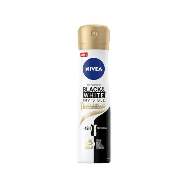 Nivea Black & White Invisible Silky Smooth Antiperspirant Deodorant Spray