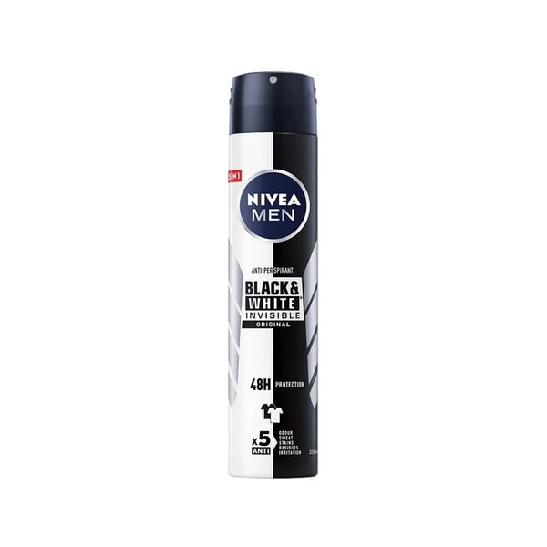 Nivea Men Black & White Invisible Antiperspirant Deodorant Spray