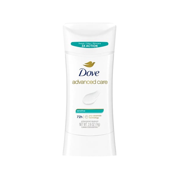 Dove Advanced Care Sensitive Antiperspirant Deodorant Stick