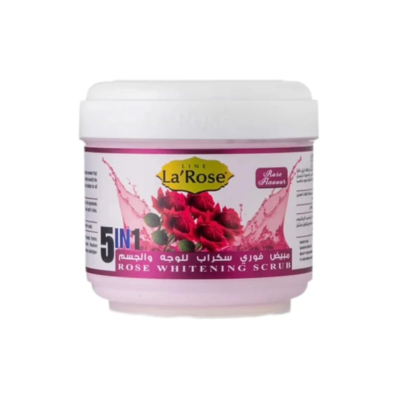 مبيض فوري مقشر لاروز بروز 500مل - LaRose whitening scrub 5 in 1 Rose