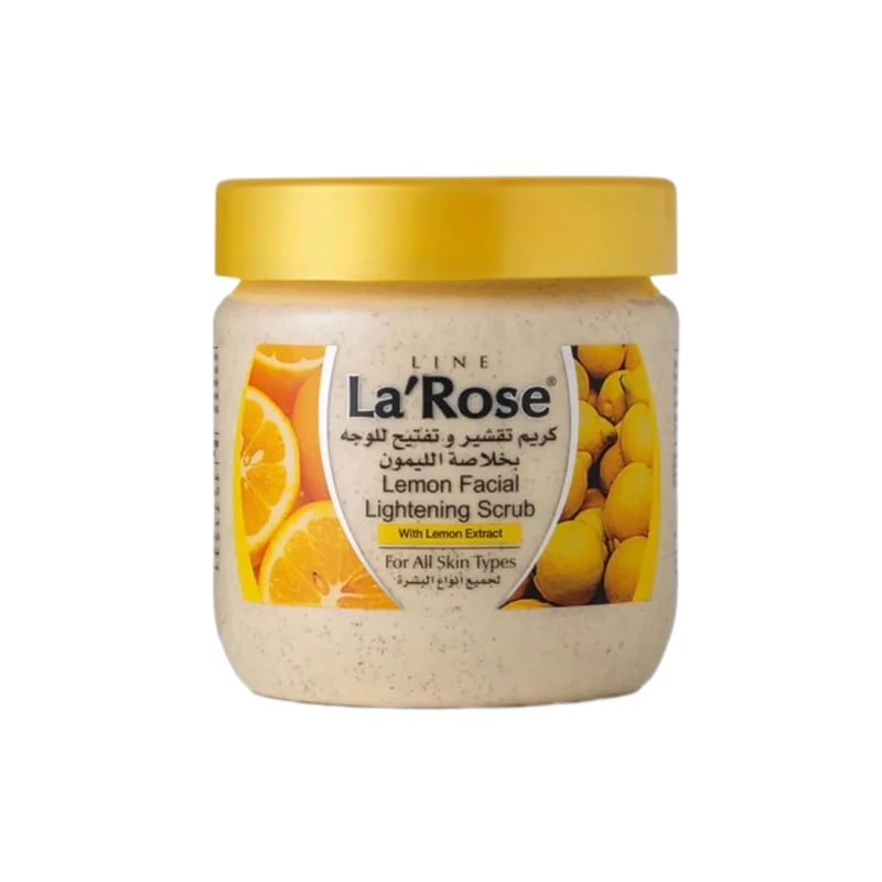 مقشر ومبيض لاروز بليمون 500مل - LaRose Whitening Facial Scrub Lemon