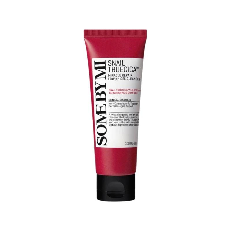 غسول جل سوم باي مي حلزون ترويسيكا ميركل لاصلاح البشرة — Some By Mi Snail Truecica Miracle Repair Low pH Gel Cleanser
