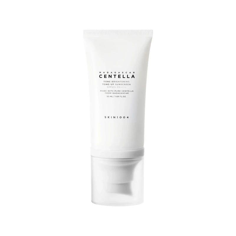 واقي شمس سکین1004 مادجاسكار سنتيلا لتوحيد وتفتيح لون البشرة — SKIN1004 Madagascar Centella Tone Brightening Tone - Up Sunscreen SPF50+
