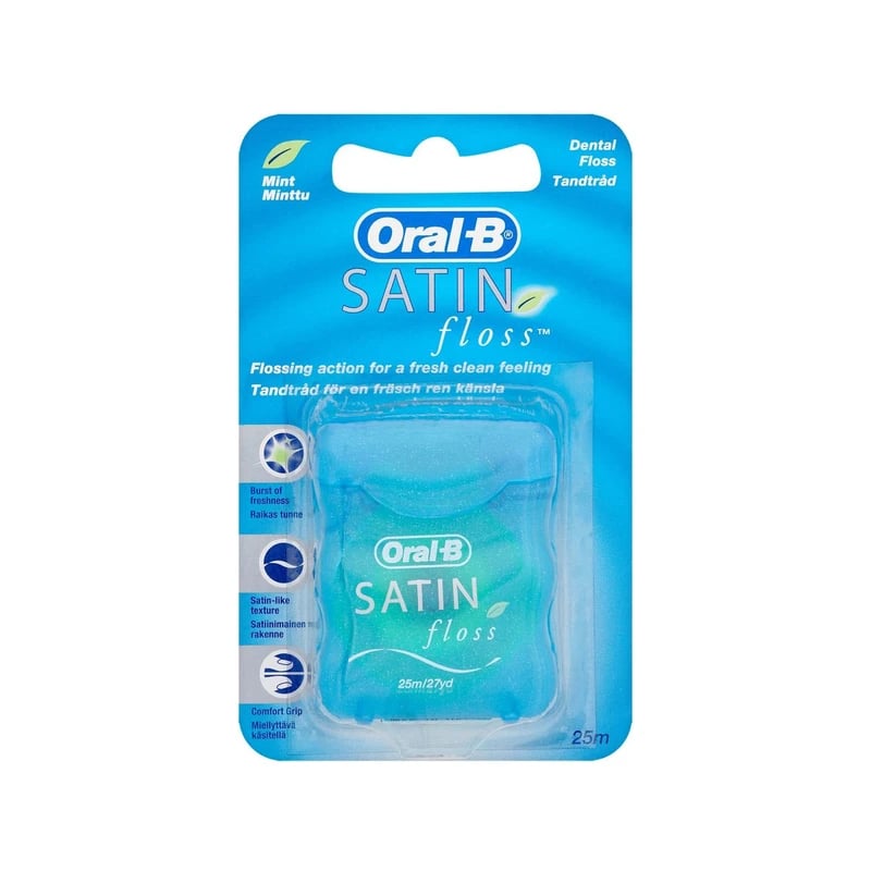 خيط أسنان أورال بي ساتن فلوس بالنعناع — Oral B Satin Floss Mint