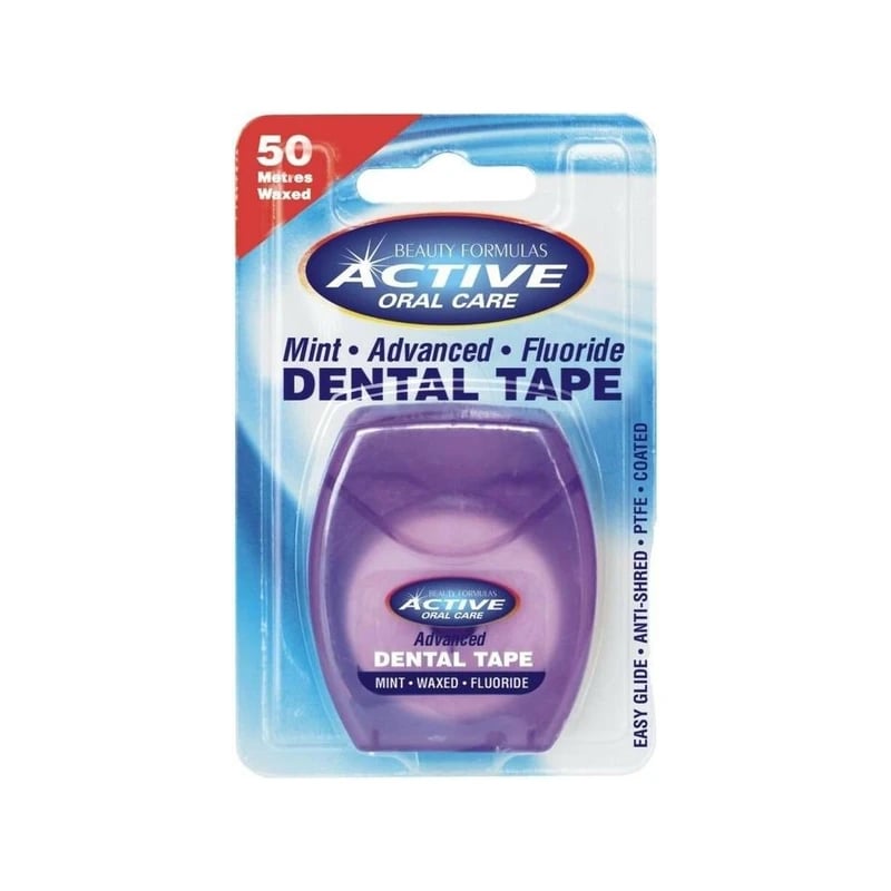 خيط أسنان بيوتي فورميلاز أكتيف أدفانس بالنعناع والفلورايد مشمع — Beauty Formulas Active Advance Mint Waxed Fluoride Dental Floss