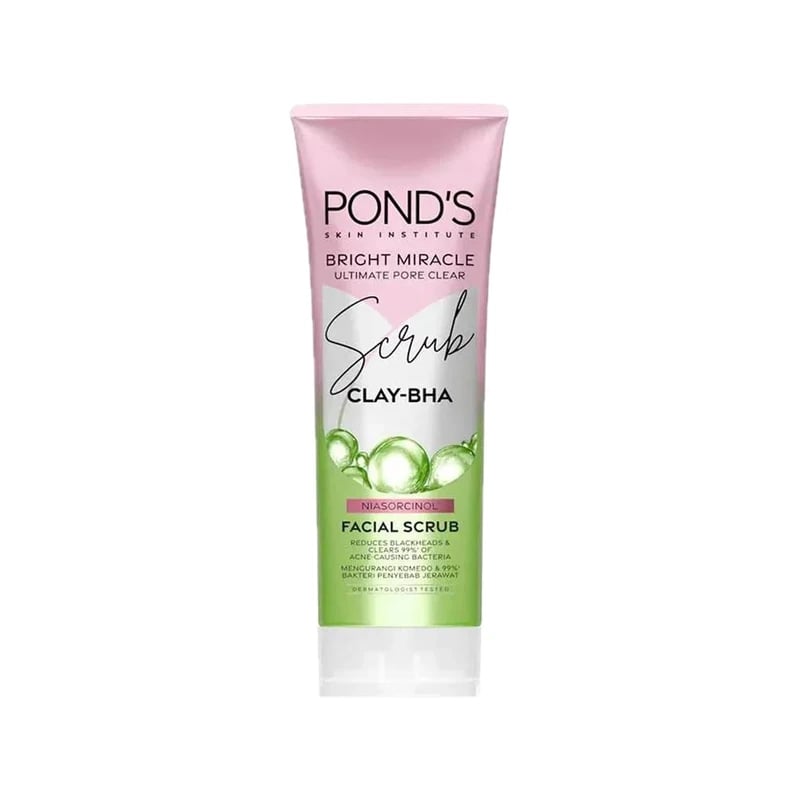 Pond's Bright Miracle Ultimate Pore Clear Facial Scrub — مقشر الوجه بوندس برايت ميراكل لتنظيف المسام العميق