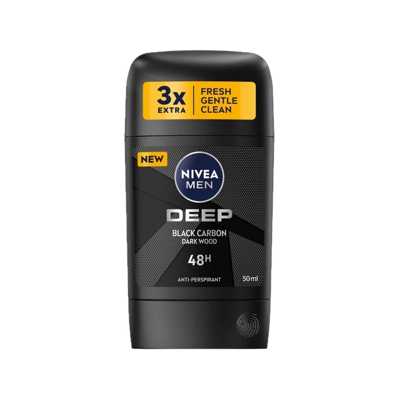 Nivea Men Deep Black Carbon Dark Wood Antiperspirant Deodorant — مضاد تعرق نيفيا مين ديب بلاك كاربون دارك وود