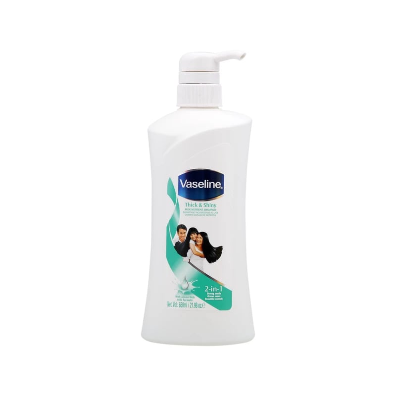 شامبو فازلين ثيك آند شايني ميلك نيوتريانت — Vaseline Thick & Shiny Milk Nutrient Shampoo