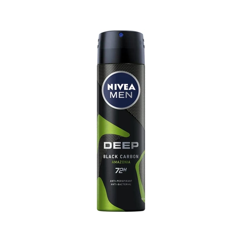 معطر ومضاد تعرق نيفيا مين ديب بلاك كاربون أمازونيا — Nivea Men Deep Black Carbon Amazonia Antiperspirant Deodorant