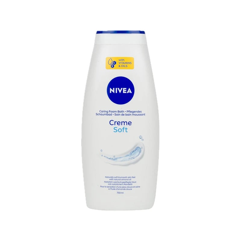 رغوة حمام نيفيا كريم سوفت — Nivea Creme Soft Caring Foam Bath