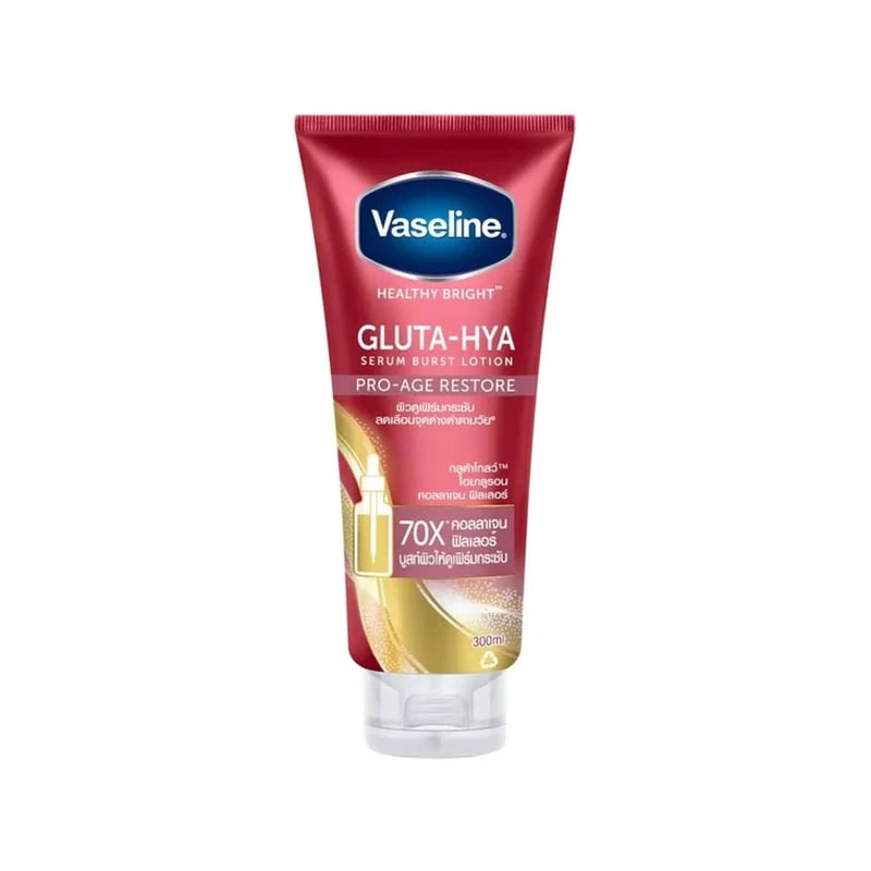 لوشن فازلين هيلثي برايت جلوتا-هيا سيروم برست برو-أيج ريستور — Vaseline Healthy Bright Gluta-Hya Serum Burst Lotion Pro-Age Restore