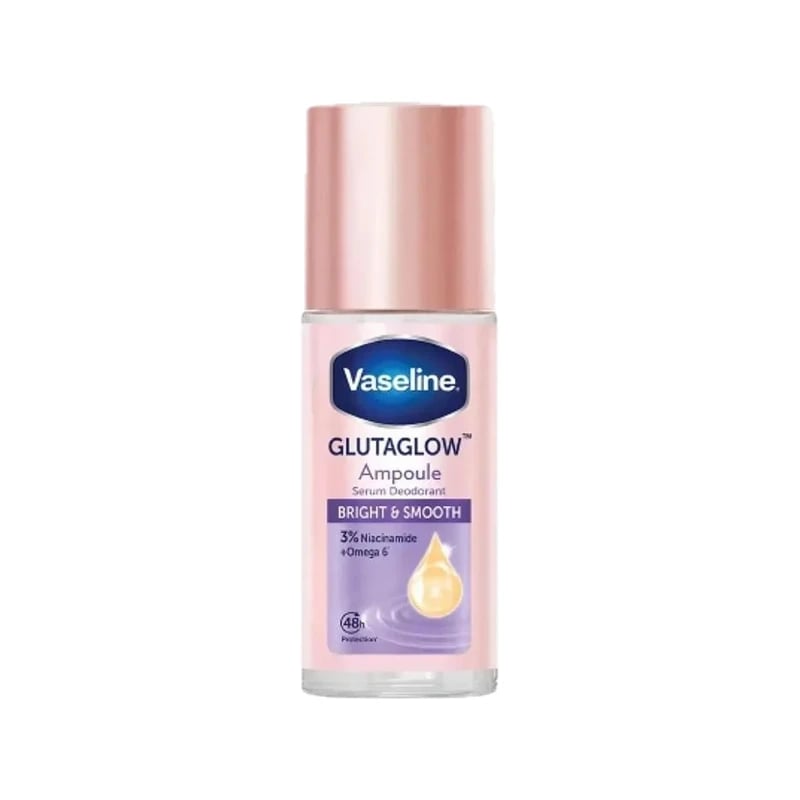 معطر رول فازلين جلوتاجلو أمبول سيروم برايت وسموث — Vaseline Glutaglow Ampoule Serum Deodorant Bright & Smooth