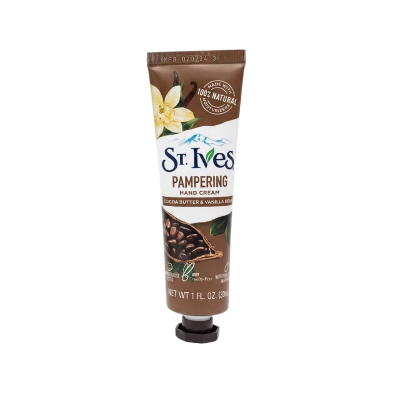كريم يدين سانت آيفز المدلل بزبدة الكاكاو وحبوب الفانيليا — St. Ives Pampering Hand Cream Cocoa Butter & Vanilla Bean