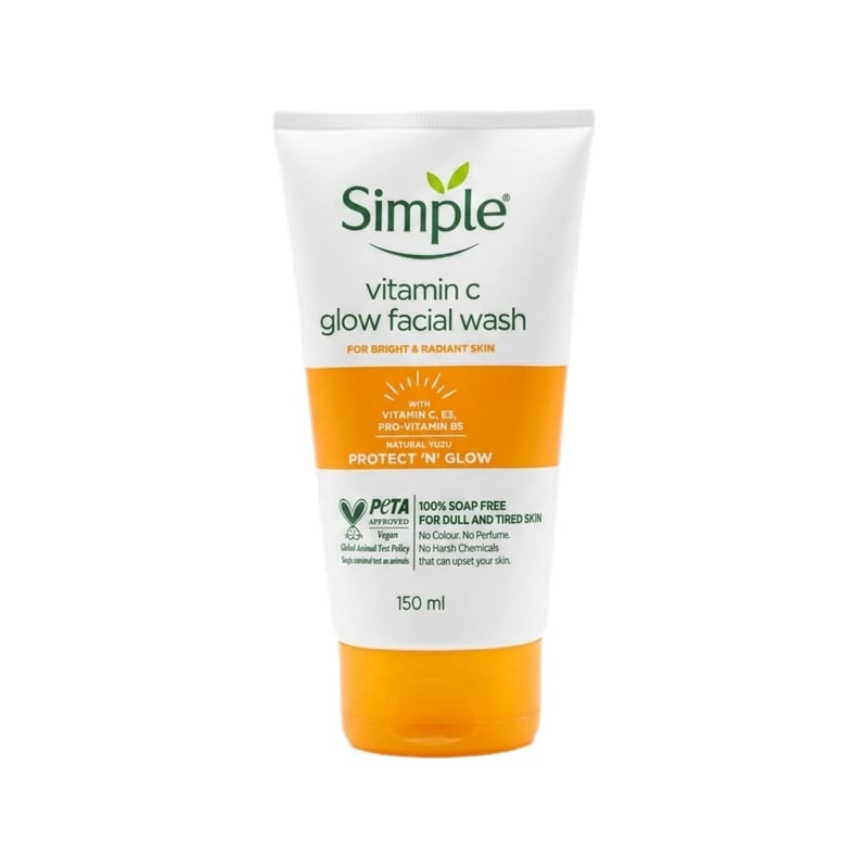 غسول للوجه سيمبل فيتامين C جلو — Simple Vitamin C Glow Facial Wash