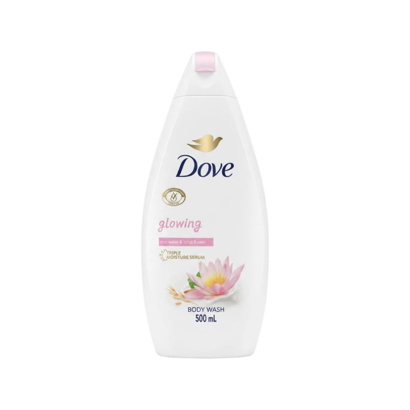 غسول جسم دوف جلوينج بماء الأرز وزهرة اللوتس — Dove Glowing Rice Water & Lotus Flower Body Wash