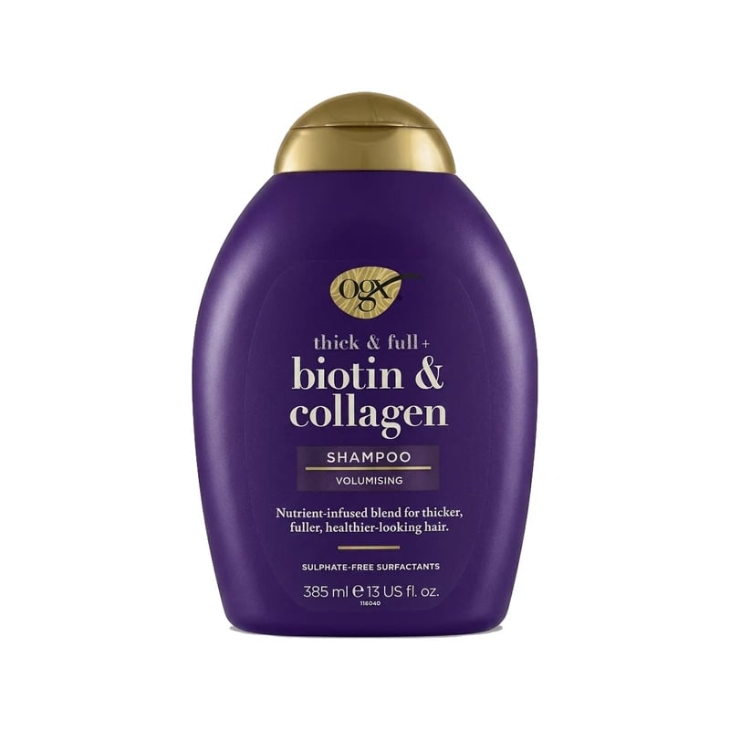 شامبو أوجيكس ثيك اند فل وبايوتين اند كولاجين لتكثيف الشعر — OGX Thick & Full Biotin & Collagen Volumising Shampoo