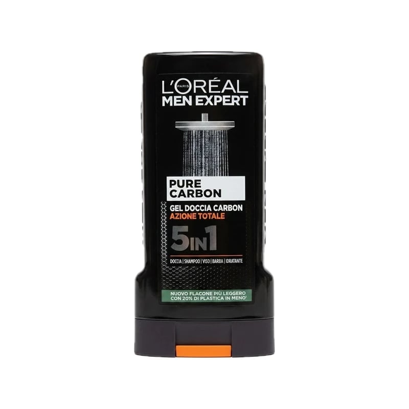 غسول جسم لوريال باريس مين إكسبرت بيور كاربون 5 في 1 — Loreal Paris Men Expert Pure Carbon 5-in-1 Body Wash