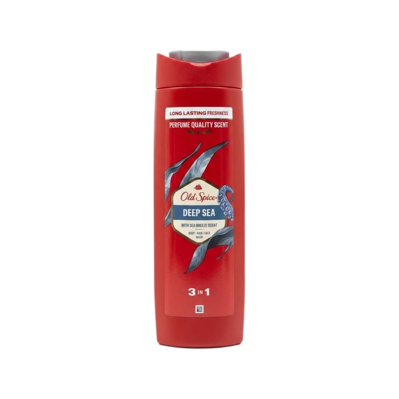 غسول جسم وشعر ووجه أولد سبايس ديب سي ٣ في ١ — Old Spice Deep Sea 3-in-1 Body, Hair & Face Wash