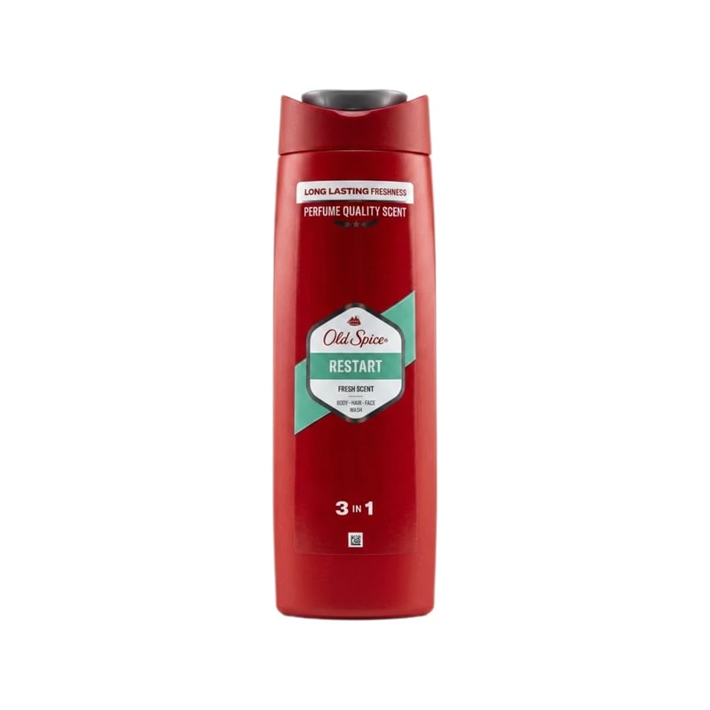 غسول جسم ووجه وشعر أولد سبايس ريستارت 3 في 1 — Old Spice Restart 3-in-1 Body, Face & Hair Wash