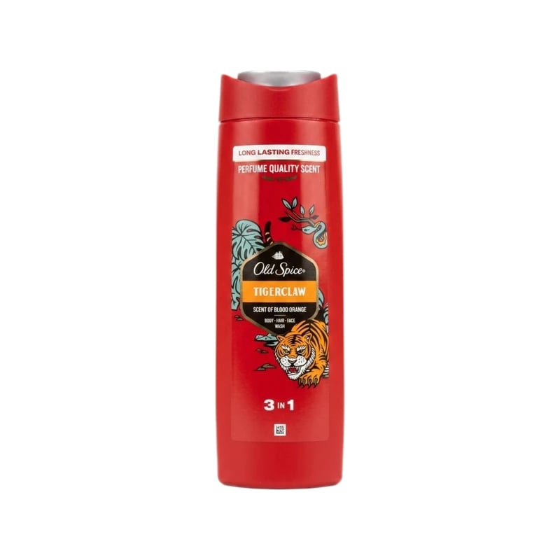 غسول جسم ووجه وشعر أولد سبايس تايغر كلو ٣ في ١ — Old Spice Tiger Claw 3-in-1 Body, Hair & Face Wash
