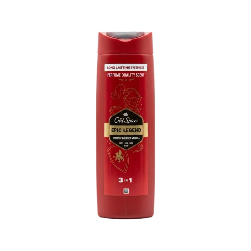 غسول جسم ووجه وشعر أولد سبايس إيبيك ليجيند 3 في 1 — Old Spice Epic Legend 3-in-1 Body, Face & Hair Wash
