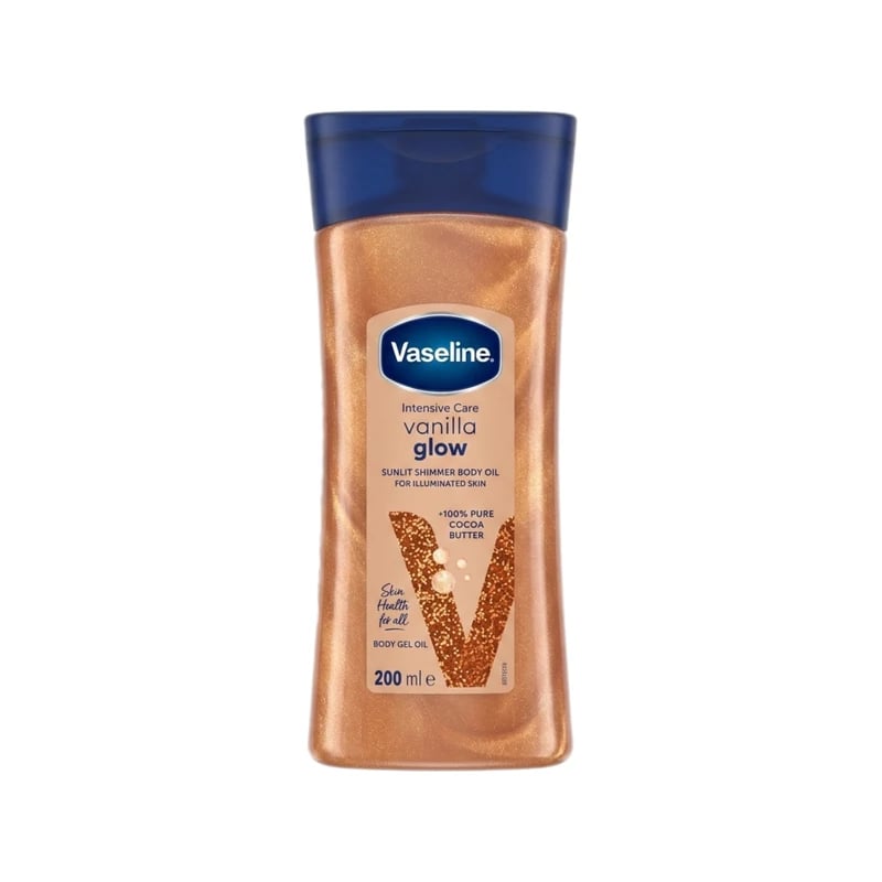 زيت جل الجسم فازلين إنتنسيف كير فانيلا جلو — Vaseline Intensive Care Vanilla Glow Body Gel Oil