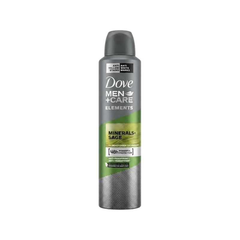 مضاد تعرق سبراي دوف مين كير المعادن والمريمية — Dove Men+Care Minerals & Sage Antiperspirant Deodorant Spray