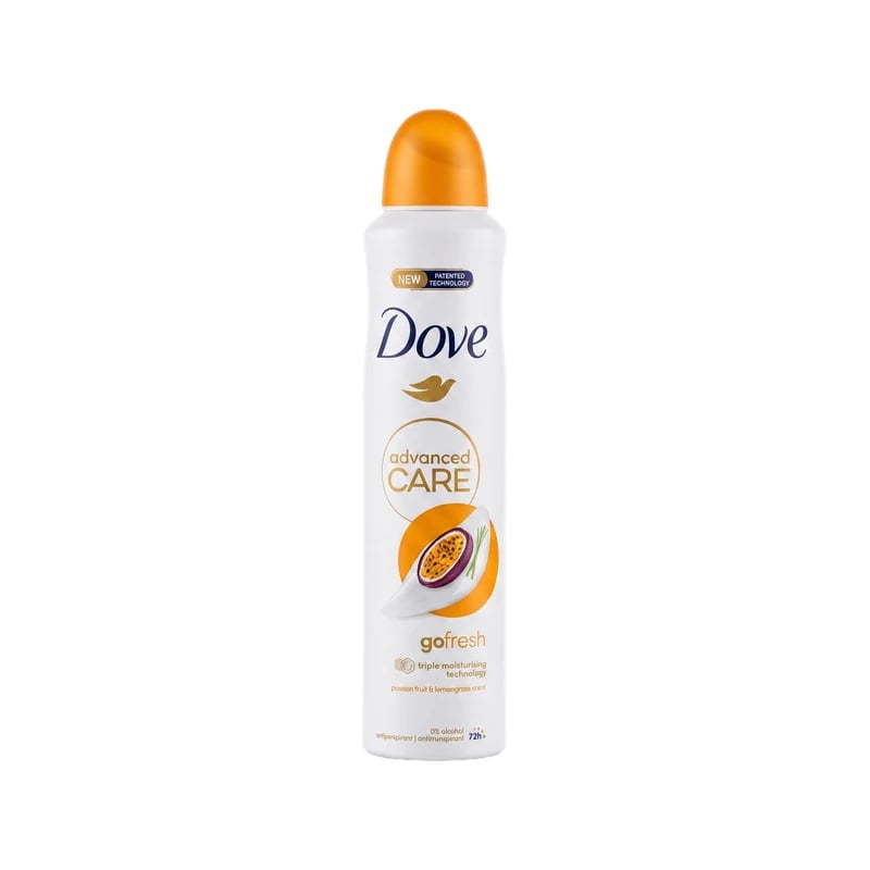 مضاد تعرق سبراي دوف أدفانسد كير جو فريش فاكهة الباشن وعشبة الليمون — Dove Advanced Care Go Fresh Passion Fruit & Lemongrass Antiperspirant Deodorant Spray