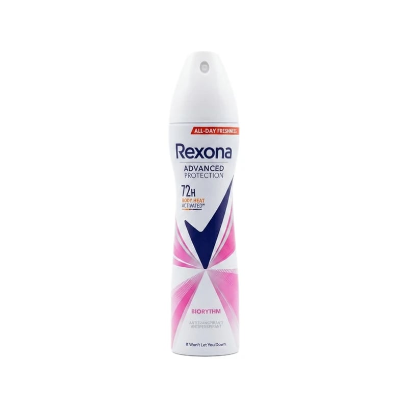 مضاد تعرق سبراي ريكسونا ادفانسد بروتكشن بايوريثم — Rexona Advanced Protection Biorythm Antiperspirant Deodorant Spray
