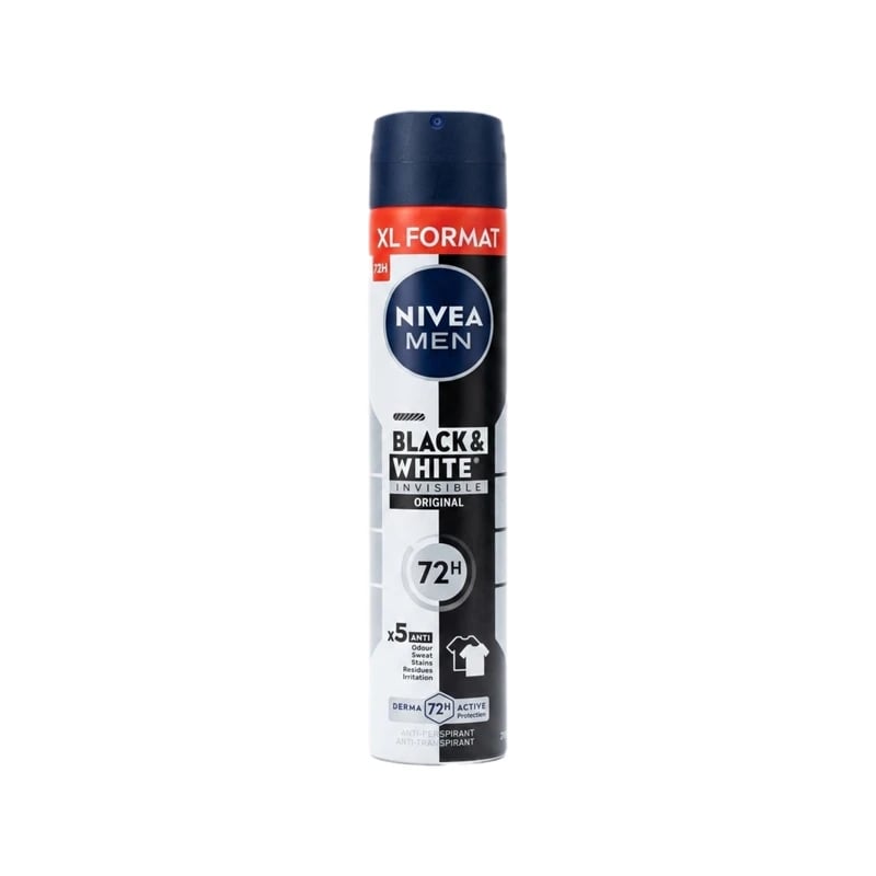 معطر ومضاد تعرق نيفيا مين بلاك آند وايت إنفيزيبل أوريجينال — Nivea Men Black & White Invisible Original Antiperspirant Spray