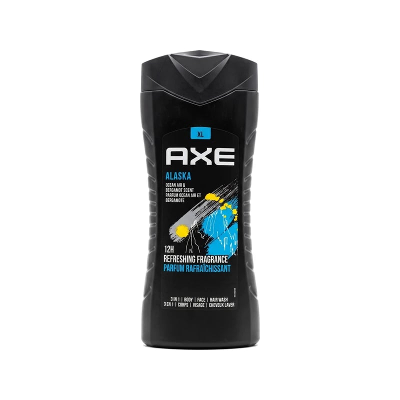 غسول جسم ووجه وشعر أكس ألاسكا ٣ في ١ بنسيم المحيط والبرغموت — Axe Alaska Ocean Air & Bergamot 3-in-1 Body, Face & Hair Wash