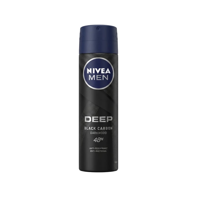 معطر ومضاد تعرق نيفيا مين ديب بلاك كاربون دارك وود — Nivea Men Deep Black Carbon Dark Wood Antiperspirant Deodorant