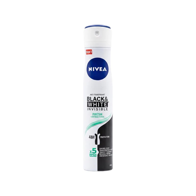 مضاد تعرق سبراي نيفيا بلاك آند وايت إنفيزيبل فريش — Nivea Black & White Invisible Fresh Antiperspirant Spray