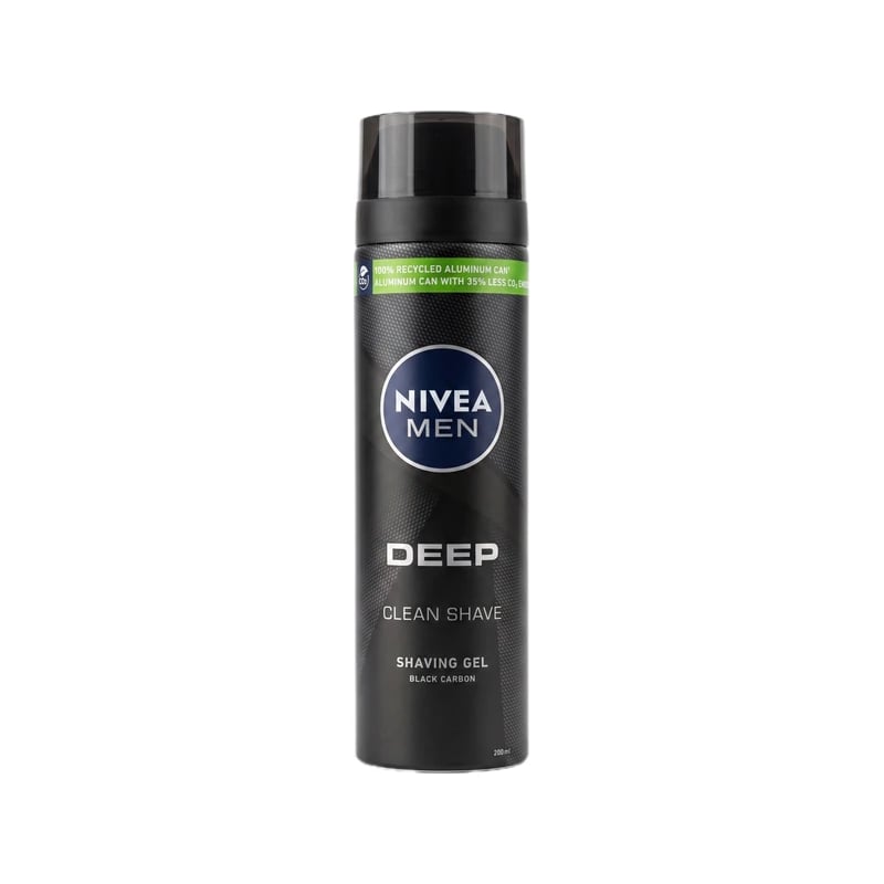 جل حلاقة نيفيا مين ديب كلين شيف بالكربون الأسود — Nivea Men Deep Clean Shave Shaving Gel Black Carbon