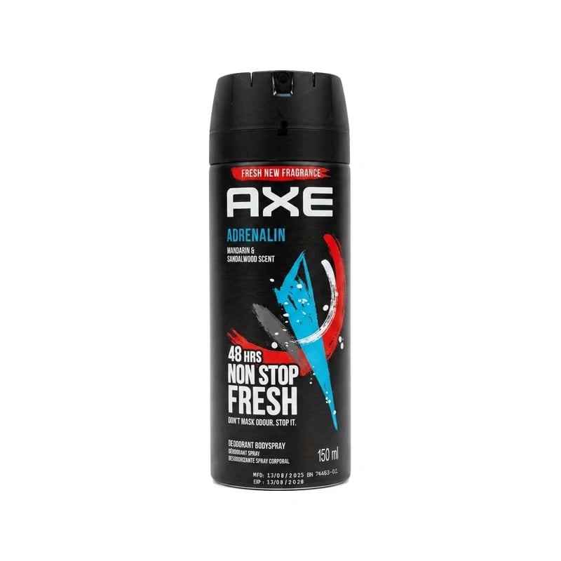 دیئۆدۆرەنت جەستەی ئاکس ئادرینالین — Axe Adrenalin Deodorant Body Spray