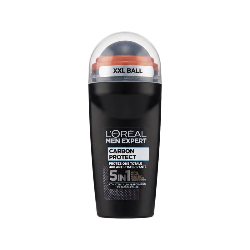 مضاد تعرق رول لوريال باريس مين إكسبرت كاربون بروتكت 5 في 1 — Loreal Paris Men Expert Carbon Protect 5-in-1 Roll-On Antiperspirant Deodorant