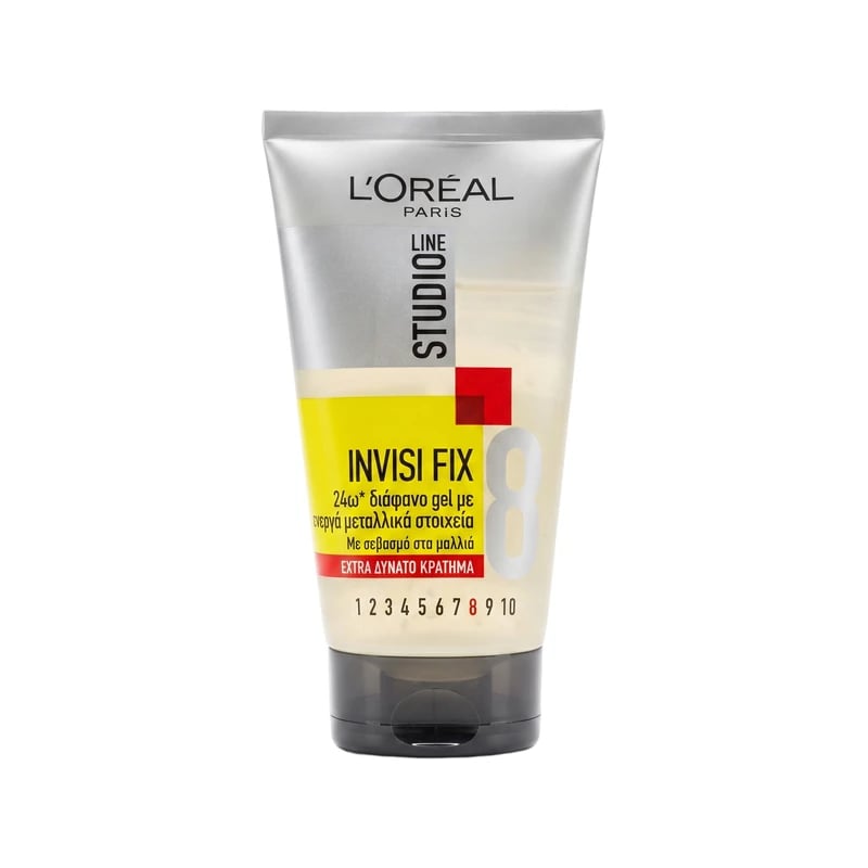 جل تثبيت لوريال باريس ستوديو لاين إنفيزي فيكس قوي جداً رقم 8 — Loreal Paris Studio Line Invisi Fix Extra Strong Hold Gel No.8