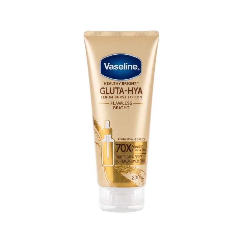 لوشن فازلين هيلثي برايت جلوتا-هيا سيروم برست فلاولس برايت — Vaseline Healthy Bright Gluta-Hya Serum Burst Lotion Flawless Bright