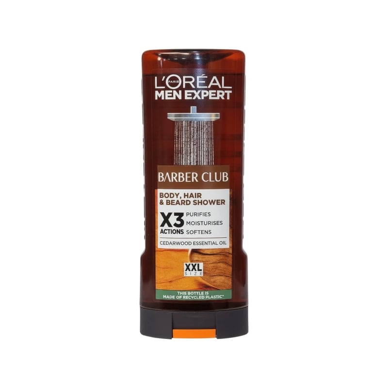 غسول الجسم والشعر واللحية لوريال باريس مين إكسبرت باربر كلوب — Loreal Paris Men Expert Barber Club Body, Hair & Beard Wash