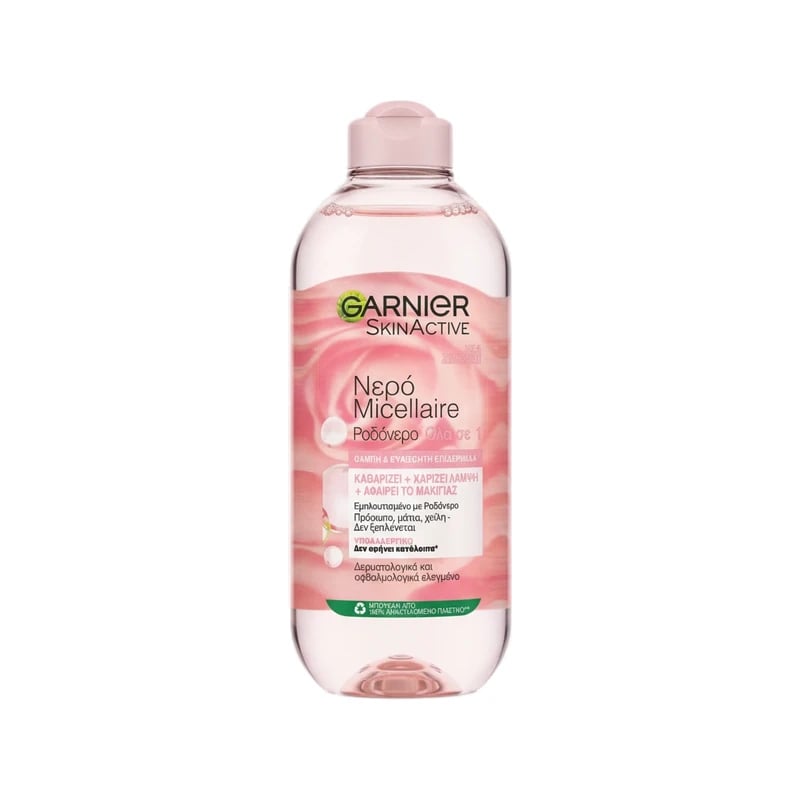ماء ميسيلار غارنييه سكين أكتيف بماء الورد ٣ في ١ — Garnier SkinActive Micellar Water with Rose Water 3-in-1