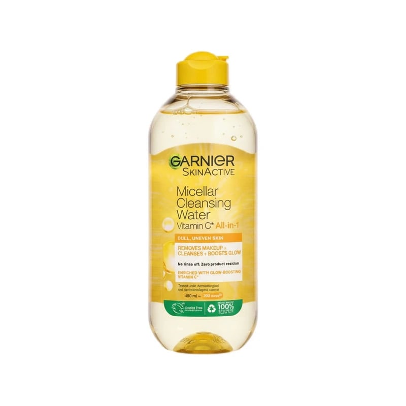 ماء ميسيلار غارنييه سكين أكتيف فيتامين سي الكل في واحد — Garnier SkinActive Micellar Cleansing Water Vitamin C All-in-1