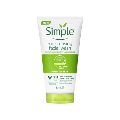 سيمبل غسول وجه مرطب كيند تو سكين 150مل - Simple Kind To Skin Moisturizing Facial Wash