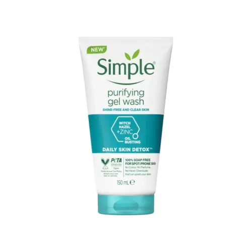 سيمبل غسول وجه يومي منقي للبشرة 150مل - Simple Daily Skin Detox Purifying Face Wash
